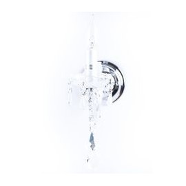 ARBOTANTE DE CRISTAL CROMO MA THERESA 1 LUZ 28 CM-TodoenunSitio-GAMALUX