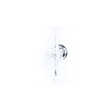 ARBOTANTE DE CRISTAL CROMO MA THERESA 1 LUZ 28 CM-TodoenunSitio-GAMALUX