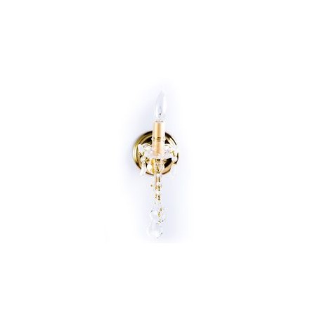 ARBOTANTE DE CRISTAL DORADO MA THERESA LED 1 LUZ 28 CM-TodoenunSitio-GAMALUX