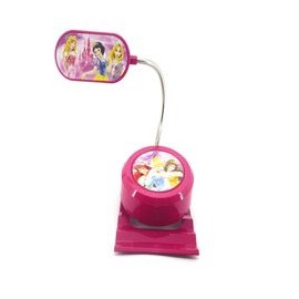 LÁMPARA DE ESCRITORIO CLIP DISNEY PRINCESAS ROSA-TodoenunSitio-MIL LUCES