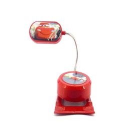 LÁMPARA DE ESCRITORIO CLIP DISNEY CARS ROJA-TodoenunSitio-MIL LUCES