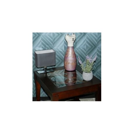 LÁMPARA DE MESA HARUKA GRIS-TodoenunSitio-MIL LUCES