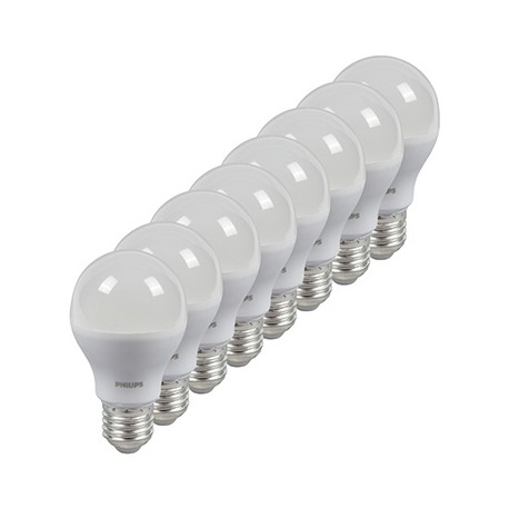 FOCO LED 8 W 60 W LUZ FRÍA 8 PIEZAS-TodoenunSitio-PHILIPS