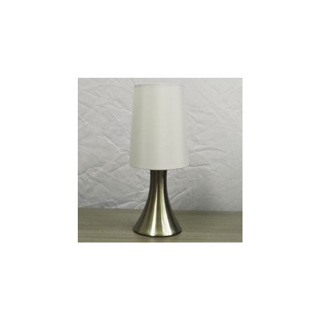 LÁMPARA DE MESA KENJI TÁCTIL SATÍN Y BLANCO-TodoenunSitio-MIL LUCES