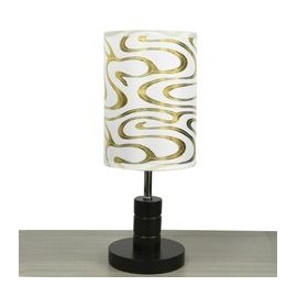 LÁMPARA DE MESA ANDRÓMEDA BLANCO CON DORADO-TodoenunSitio-MIL LUCES