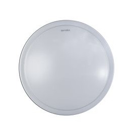 PLAFÓN METÁLICO BLANCO LED SILVER 35 CM-TodoenunSitio-GAMALUX