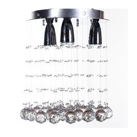 PLAFÓN DE CRISTAL REDONDO WILLIAM 4 LUCES 30 CM-TodoenunSitio-GAMALUX