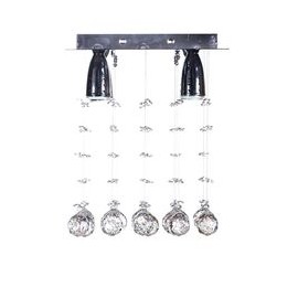 PLAFÓN METÁLICO CROMO FLAT WILLIAM 4 LUCES 30 CM-TodoenunSitio-GAMALUX