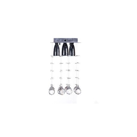 PLAFÓN METÁLICO CROMO FLAT WILLIAM 3 LUCES 20 CM-TodoenunSitio-GAMALUX