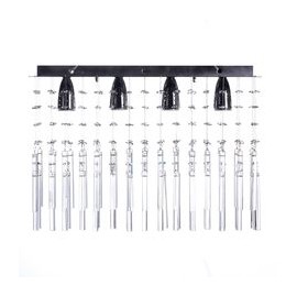 PLAFÓN DE CRISTAL CROMO CON BASTONES WILLIAMS 4 LUCES 60 CM-TodoenunSitio-GAMALUX