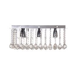 PLAFÓN DE CRISTAL CROMO WILLIAMS 5 LUCES 20 CM-TodoenunSitio-GAMALUX