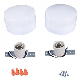 LÁMPARA LED DE TECHO DE 13.3 CM BLANCO COMMERCIAL ELECTRIC 2 PIEZAS-TodoenunSitio-COMMERCIAL ELECTRIC