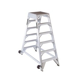 ESCALERA DE ALUMINIO 6 ESCALONES 136 KG 1.86 M-TodoenunSitio-CUPRUM