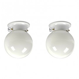 LÁMPARA GLOBO DE 15.1 CM BLANCO 2 PIEZAS-TodoenunSitio-ADESI