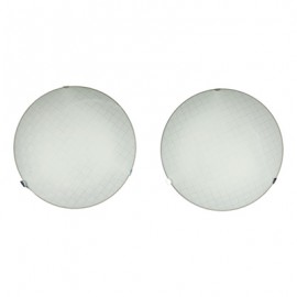 PLAFÓN DECORATIVO 29.5 X 9.8 CM BLANCO 2 PIEZAS-TodoenunSitio-MAXXIAMERICA