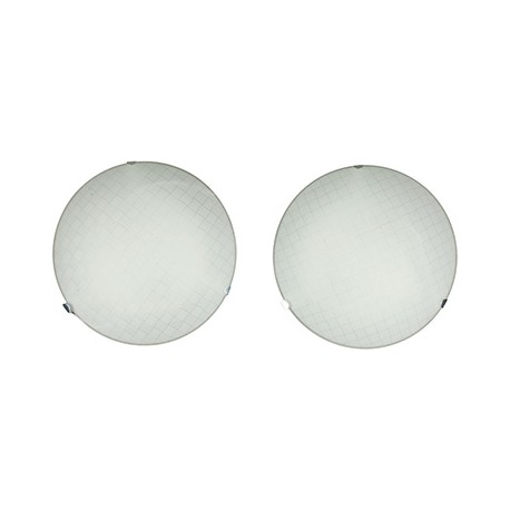 PLAFÓN DECORATIVO 29.5 X 9.8 CM BLANCO 2 PIEZAS-TodoenunSitio-MAXXIAMERICA