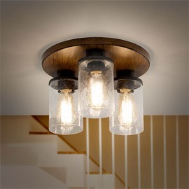 LÁMPARA DE TECHO CAROL 3 LUCES CAFÉ-TodoenunSitio-DECOR LIVING