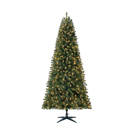 ÁRBOL NAVIDEÑO ARTIFICIAL ILUMINADO 450 LUCES GRAN DUCHESS 2.74 M VERDE-TodoenunSitio-