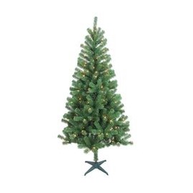 ÁRBOL NAVIDEÑO ARTIFICIAL ILUMINADO 150 LUCES LAUDERDALE 1.82 M VERDE-TodoenunSitio-HOME ACCENTS HOLIDAY