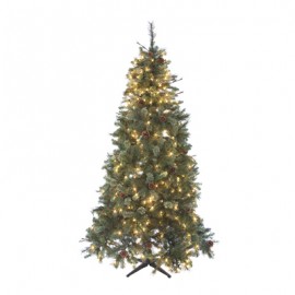 ÁRBOL NAVIDEÑO ARTIFICIAL ILUMINADO 500 LUCES ALEXANDER 2.29 M VERDE-TodoenunSitio-HOME ACCENTS HOLIDAY