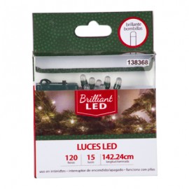 SERIE DE 15 LUCES NAVIDEÑAS LED VARIOS DISEÑOS BLANCO/MULTICOLOR-TodoenunSitio-