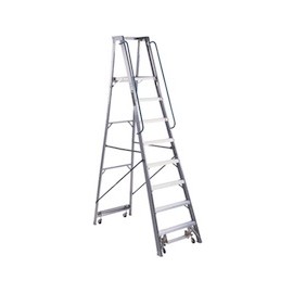 ESCALERA DE ALUMINIO TIPO PLATAFORMA 8 ESCALONES 136 KG 3.13M-TodoenunSitio-CUPRUM