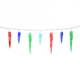 SERIE DE LUCES LED ESTALACTITA LLUVIA 24 LUCES MULTICOLOR-TodoenunSitio-