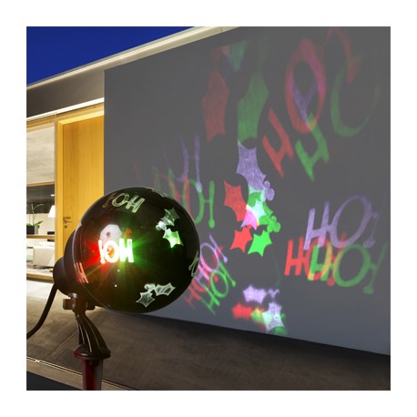 PROYECTOR NAVIDEÑO LED HO HO HO MULTICOLOR-TodoenunSitio-