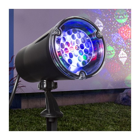 PROYECTOR NAVIDEÑO LED ESFERAS MULTICOLOR-TodoenunSitio-