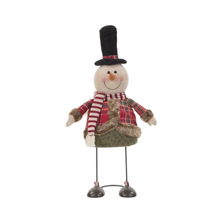 PELUCHE NAVIDEÑO SANTA / MONO DE NIEVE 47 CM-TodoenunSitio-