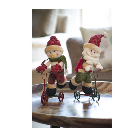 PELUCHE NAVIDEÑO PATÍN SANTA / MONO DE NIEVE 35 CM-TodoenunSitio-