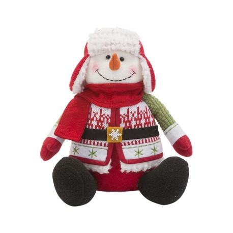 PELUCHE NAVIDEÑO SANTA / MONO DE NIEVE TRENDY 25 CM-TodoenunSitio-