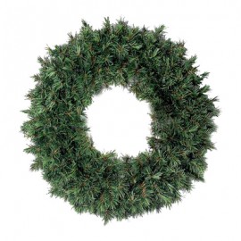 CORONA NAVIDEÑA ARTIFICIAL 60 CM VERDE-TodoenunSitio-