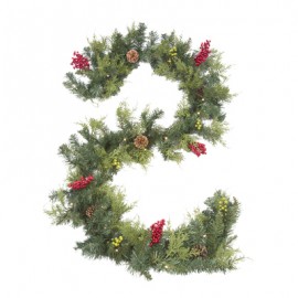 GUIRNALDA NAVIDEÑA ILUMINADA 2.74 M VERDE-TodoenunSitio-