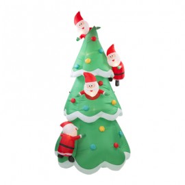 INFLABLE NAVIDEÑO ÁRBOL CON MINI SANTAS 2.73 M-TodoenunSitio-