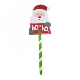 ESTACA NAVIDEÑA DE MADERA 20.32 X .88 X 73 CM VARIOS DISEÑOS-TodoenunSitio-