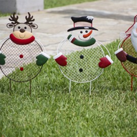 ESTACA NAVIDEÑA DE METAL VARIOS DISEÑOS-TodoenunSitio-