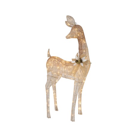 RENO NAVIDEÑO DORADO ILUMINADO LED 1.32 M-TodoenunSitio-HOME ACCENTS HOLIDAY