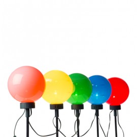 ESTACA GLOBOS NAVIDEÑOS ILUMINADOS 5 PIEZAS-TodoenunSitio-HOME ACCENTS HOLIDAY