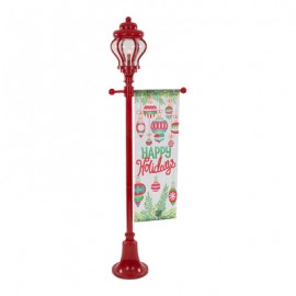 FAROL NAVIDEÑO ROJO ILUMINADO 1.82 M-TodoenunSitio-HOME ACCENTS HOLIDAY