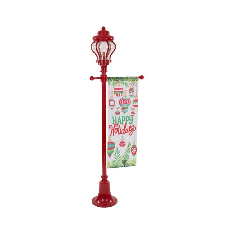 FAROL NAVIDEÑO ROJO ILUMINADO 1.82 M-TodoenunSitio-HOME ACCENTS HOLIDAY
