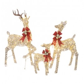 RENOS NAVIDEÑOS ILUMINADOS LED 3 PIEZAS-TodoenunSitio-