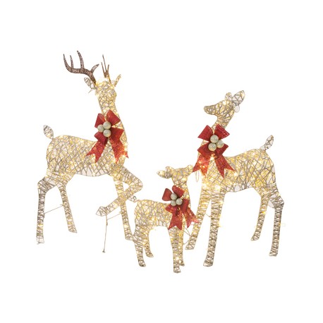 RENOS NAVIDEÑOS ILUMINADOS LED 3 PIEZAS-TodoenunSitio-