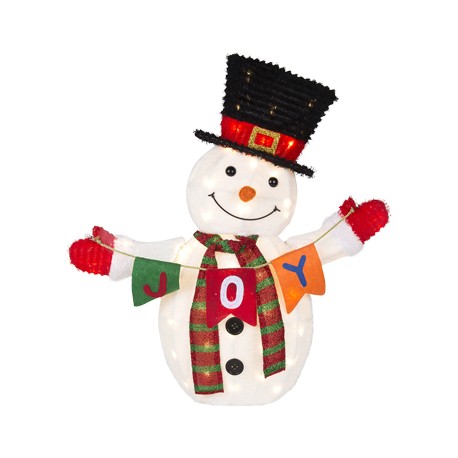 MONO DE NIEVE NAVIDEÑO ILUMINADO LED 81 CM-TodoenunSitio-