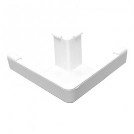 ÁNGULO EXTERIOR / FIN CON SALIDA BLANCO 4 PULGADAS-TodoenunSitio-Euramax