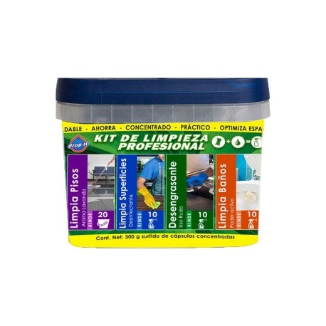 DROP IT KIT DE LIMPIEZA PROFESIONAL 50 PIEZAS-TodoenunSitio-