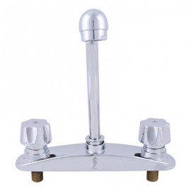 LLAVE MEZCLADORA PARA FREGADERO 8 PULGADAS BRILLANTE RUGO-TodoenunSitio-RUGO