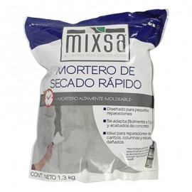 MORTERO DE SECADO RÁPIDO GRIS DE 1.3 KG-TodoenunSitio-MIXSA