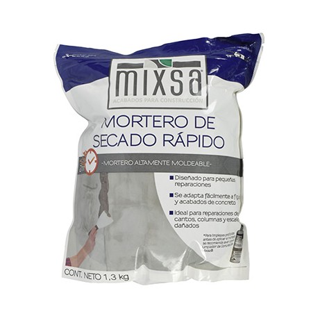 MORTERO DE SECADO RÁPIDO GRIS DE 1.3 KG-TodoenunSitio-MIXSA