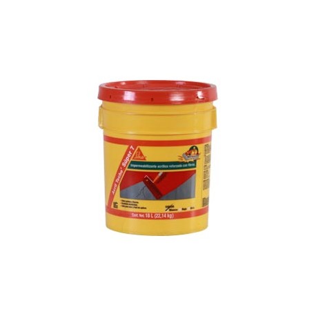 IMPERMEABILIZANTE ACRÍLICO SIKA TECHO SUPER 7 AÑOS 18 L-TodoenunSitio-SIKA